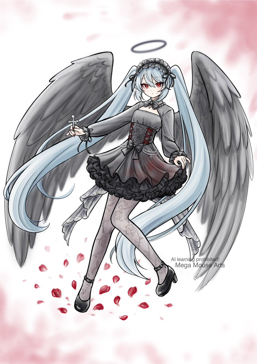 Dark Angel Miku 🥀🖤

#グッスマイラコン１０ミク #ゴシック #ホラー　#初音ミク