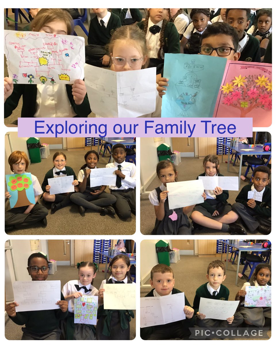 4LH explored their family tree for homework and were excited to share them with their friends.