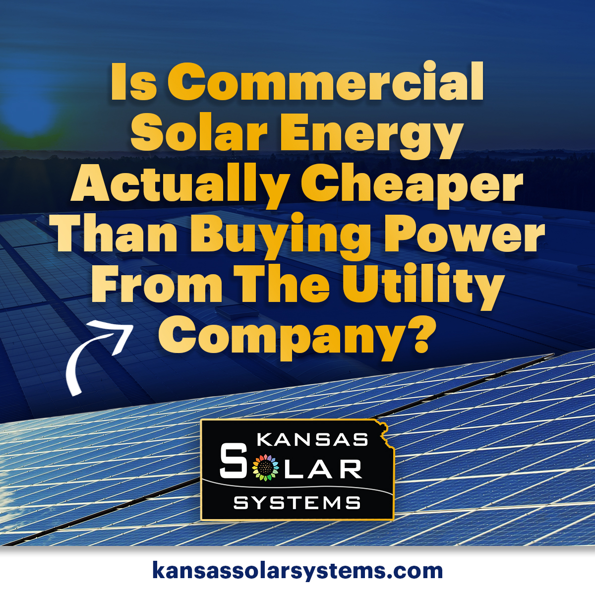KSSolarSystems's tweet image. 💡 Is commercial solar cheaper than utility electricity? Yes! ✅ Kansas businesses can: ☀️ Lock in rates ☀️ Lower expenses ☀️ Boost value. Learn more: kansassolarsystems.com. #KansasSolar #SolarForBusinesses #Investment #SolarPower