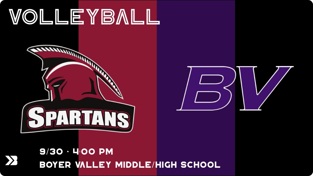 Volleyball (8th Grade) Game Day! - Check out the event preview for the The Boyer Valley Bulldogs vs The Exira-EHK Spartans. It starts at 4:00 PM and is at Boyer Valley Middle/High School East Gym. gobound.com/ia/ighsau/vb/2…