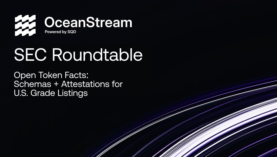 OceanStreamData's tweet photo. U.S.-grade listings need U.S.-grade facts.

Open token-facts schema + signed attestations (issuer + auditor + custodian + venue), anchored onchain with versioning and revocation.

Machine-readable, verifiable, reusable.

Discussed at the SEC Task Force roundtable in Boston: https://t.co/AB2u0fj014
