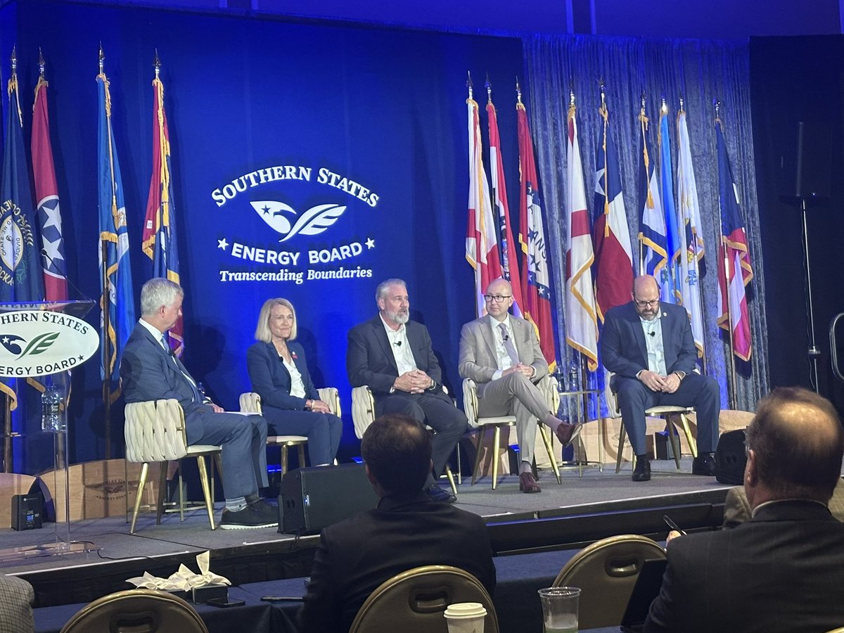 Attending <a href="/SSEBoard/">SSEB</a> Annual Meeting where leaders across the South are working on the intersection of energy and economic development. Appreciated hearing <a href="/mdaworks/">Mississippi Development Authority</a> Bill Cork share insights on how we address energy needs to fuel growth and investment across our region.#SSEB65