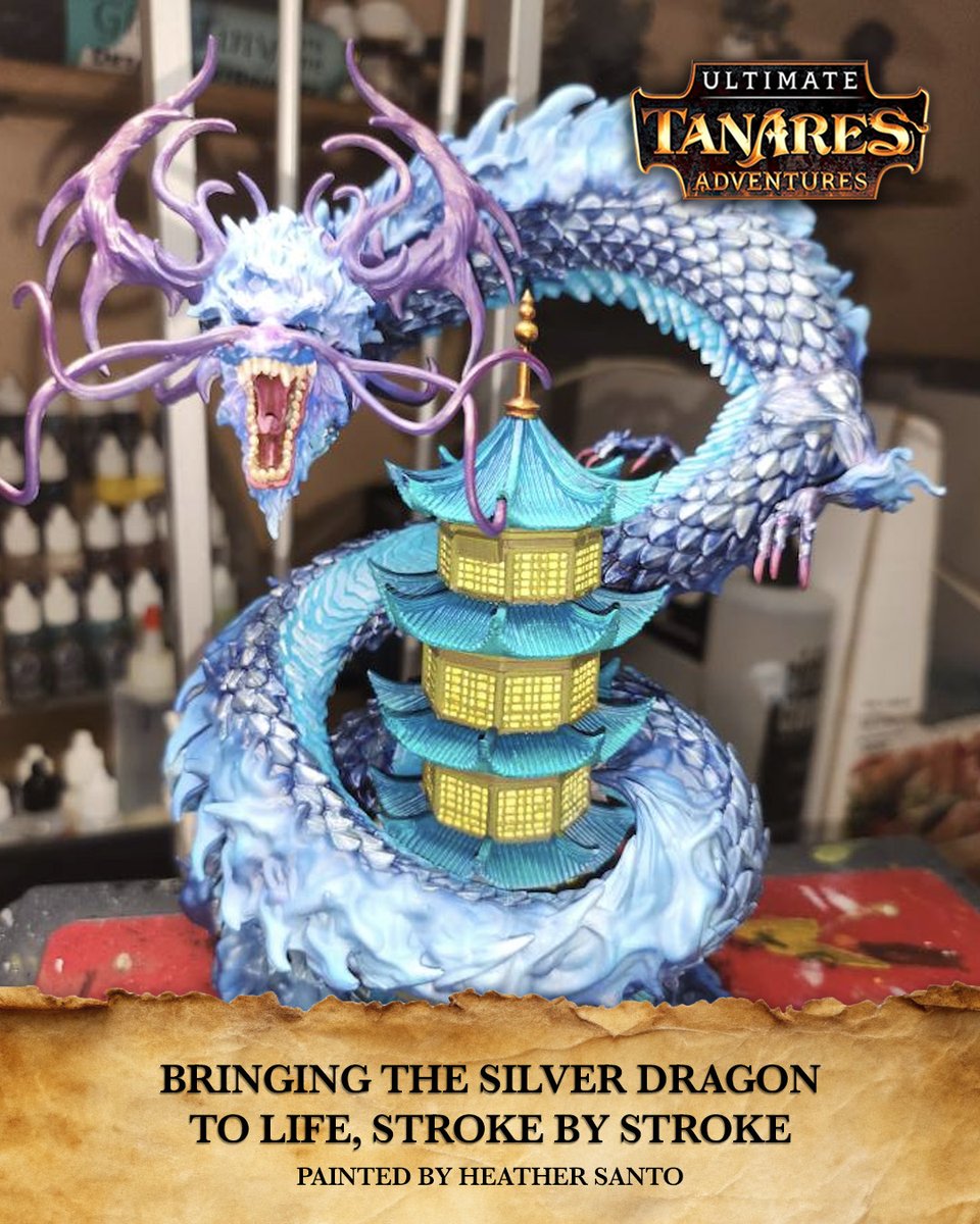 Check out this Silver Dragon painted by Heather Santo!

Want to share your Tanares Adventures minis?

Join the community group and get featured!
facebook.com/groups/2646848…

#TanaresAdventures #MiniaturePainting #BoardGames