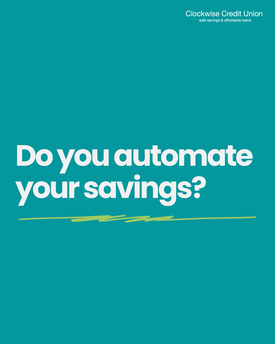 Saving money doesn’t have to rely on willpower alone. 

By setting up automated savings, whether through a standing order or direct from your payroll, you remove the guesswork and build your savings without even thinking about it!