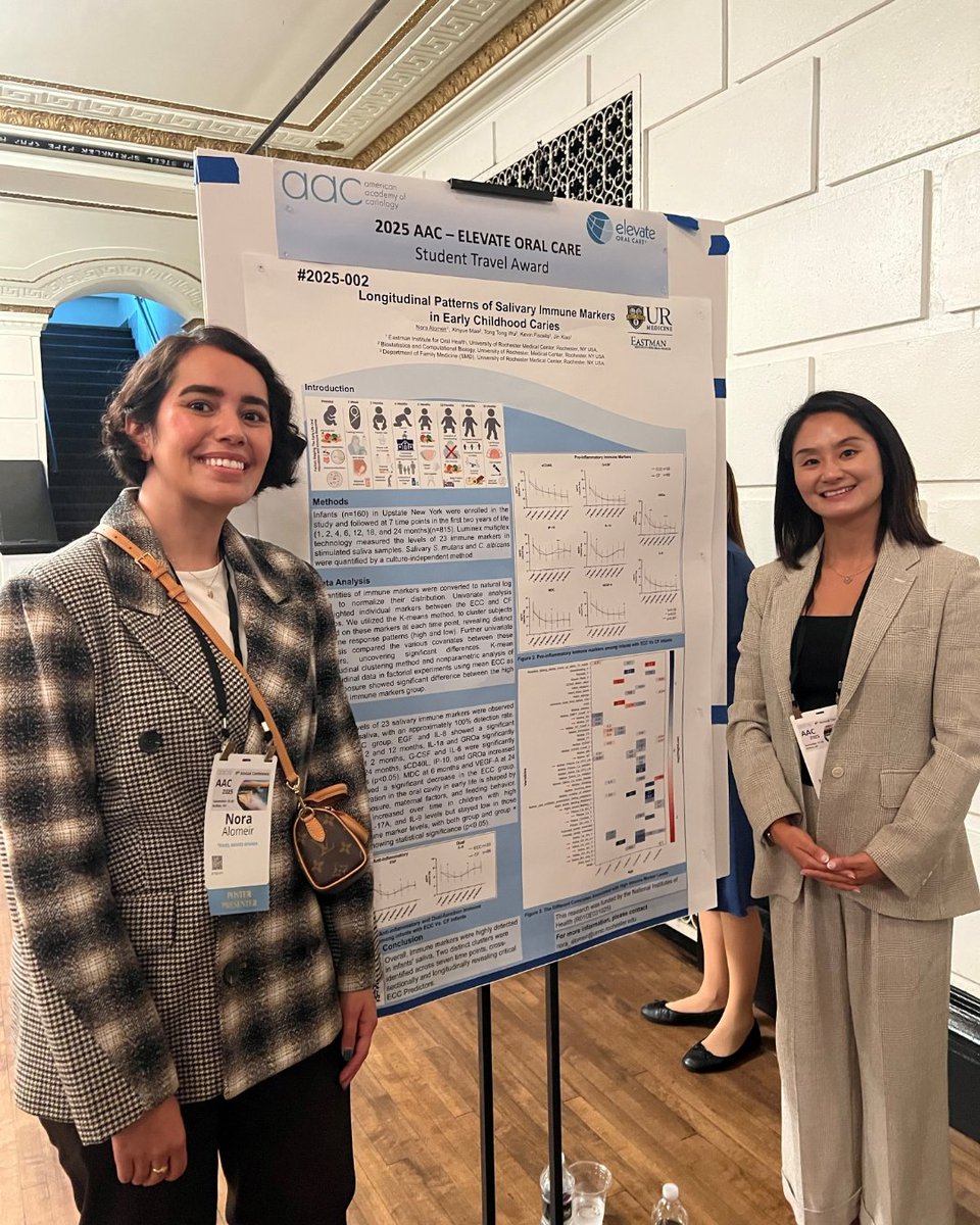 EastmanDental's tweet photo. Dr. Nora Alomeir (GenDen ‘22, MS ‘22) presented her research at the American Academy of Cariology conference. She also received the Elevate Oral Care Travel Award which encourages young investigators to conduct cariology research. https://t.co/4nAlESbd4a