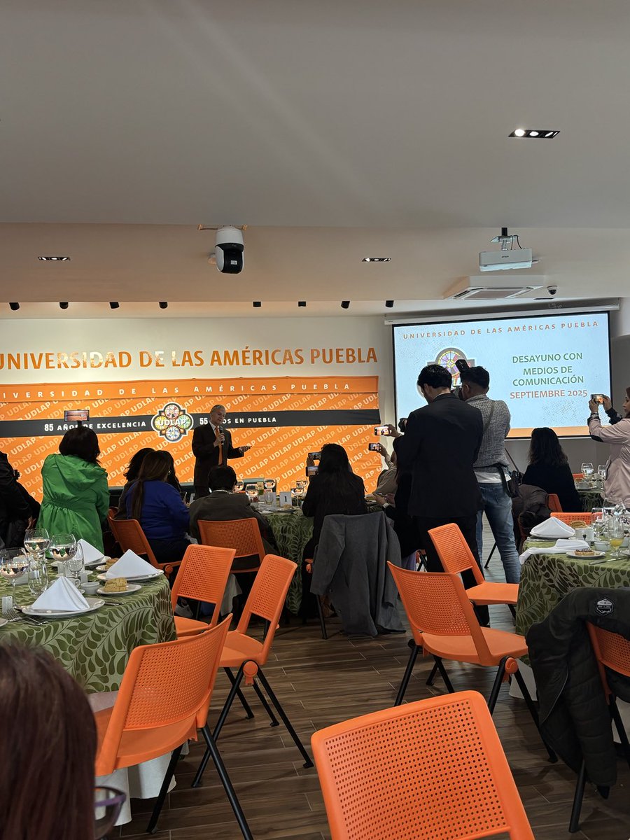 Desde el desayuno con medios de comunicación en ⁦<a href="/udlap/">UDLAP</a>⁩