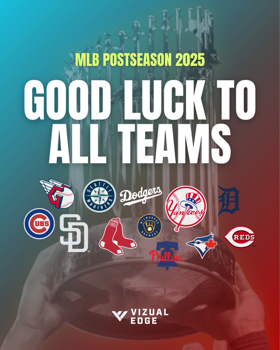 October baseball is here. Wishing all postseason teams the best, including the teams sharpening their vision with Vizual Edge when it matters most. 👀 ⚡

#MLB #PostSeason #MLBPostSeason #Baseball