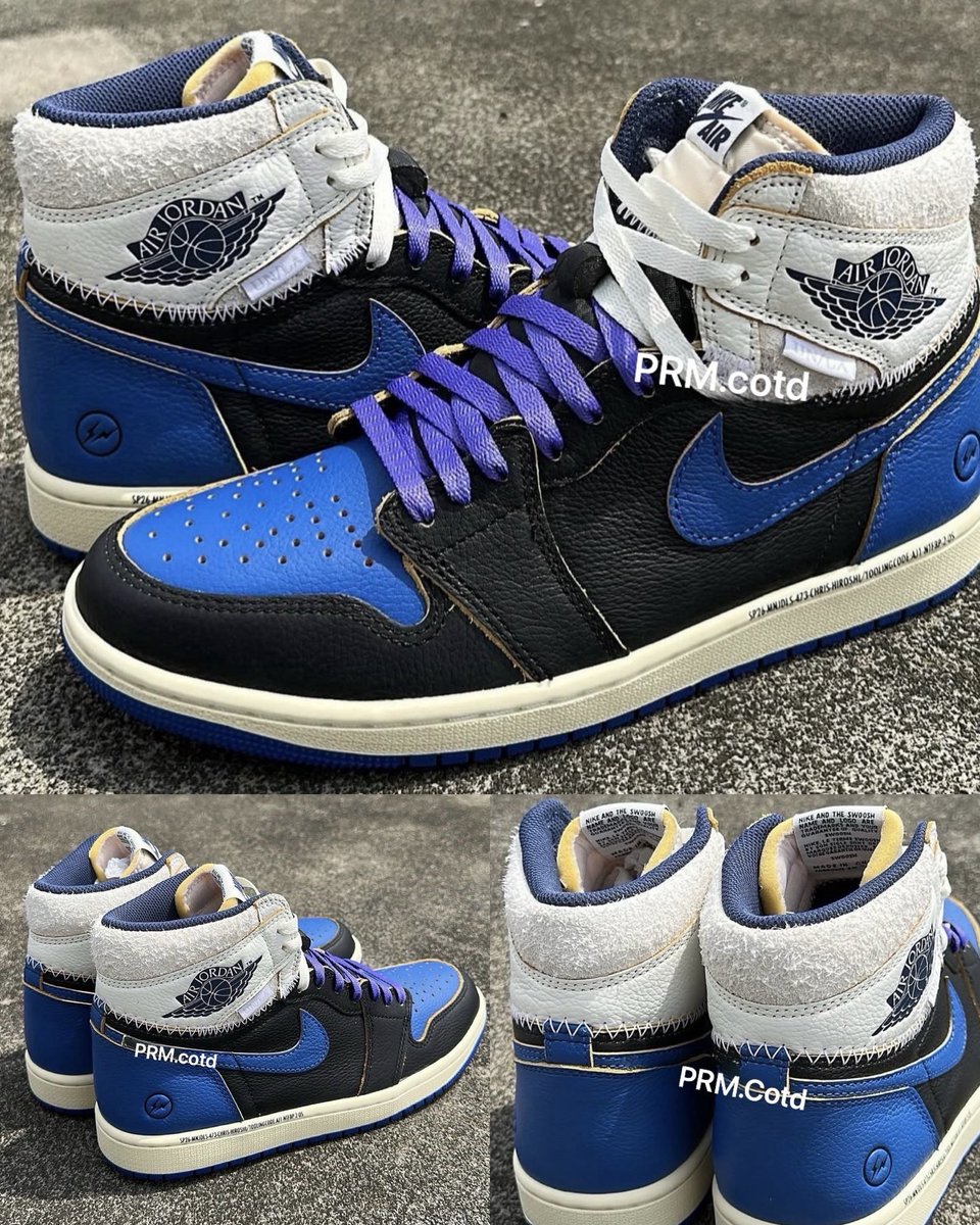 zSneakerHeadz's tweet photo. 2026 Fragment x Union x Air Jordan 1 High OG “Sport Royal” ⚫️🔵
Expected to release February 2026. 1 of 3 colorways. https://t.co/qRjQdZJqq5