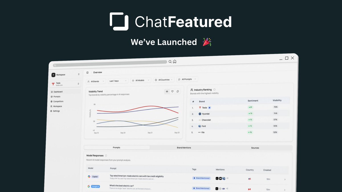 ChatFeaturedAI's tweet image. We just launched @ChatFeaturedAI !  
The platform built for the new era of AI search. 👇