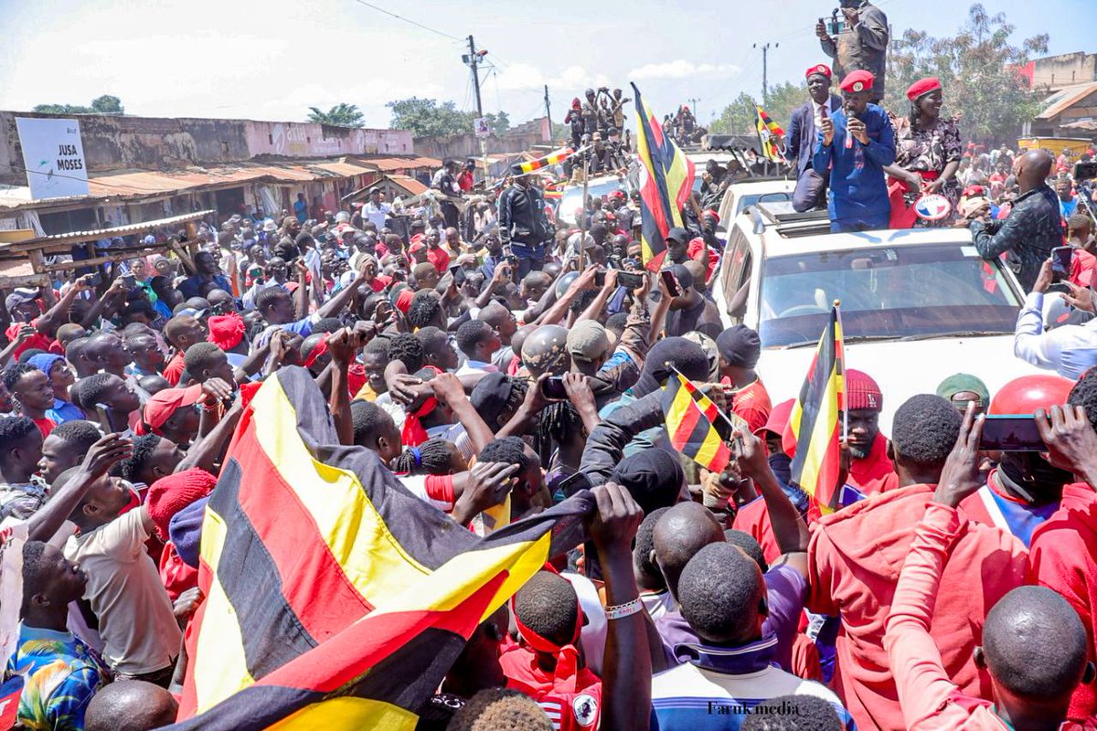 Today has been a day of eating so much dust because of the terrible roads. It's been a day of enduring long distances because the main roads were blocked. It was a day of blocking us from reaching Bukungu Island. 

BUT IT WAS ALSO A DAY OF PEOPLE SHOWING UP IN VERY LARGE NUMBERS