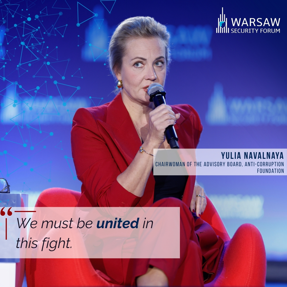WarsawForum's tweet image. A powerful reminder from Yulia Navalnaya (@yulia_navalnaya) to end #WSF2025 talks - and to begin what comes next.
#DividedWeFall