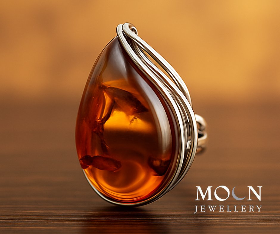 MoonJewellery's tweet photo. 💍 Warning: wearing this amber ring may cause spontaneous heart-warming.

📍 Available now at Moon Durham
💍 Handmade | Sterling Silver | Genuine Amber

#AmberLove #GoldenGlow #MoonJewellery #NatureInspired #AmberMagic #HandmadeWithLove #shoplocal https://t.co/w1G8po0eHB