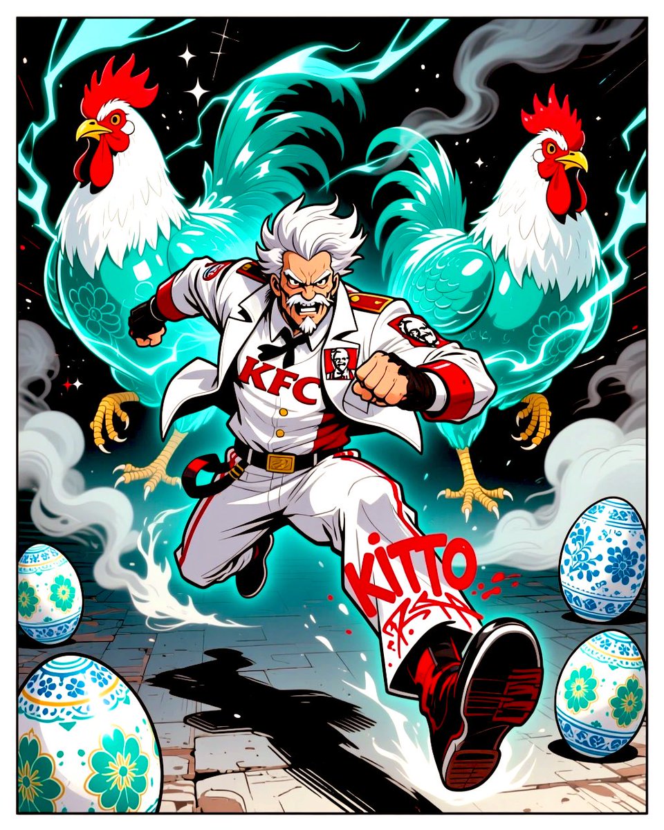 Eggs Cracked Extra Crispy.