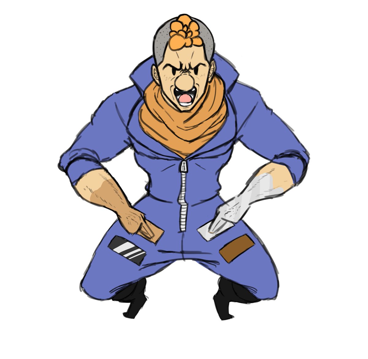 Silverbob7's tweet photo. A redo of a character from my back pocket. https://t.co/CNNUYEDypg