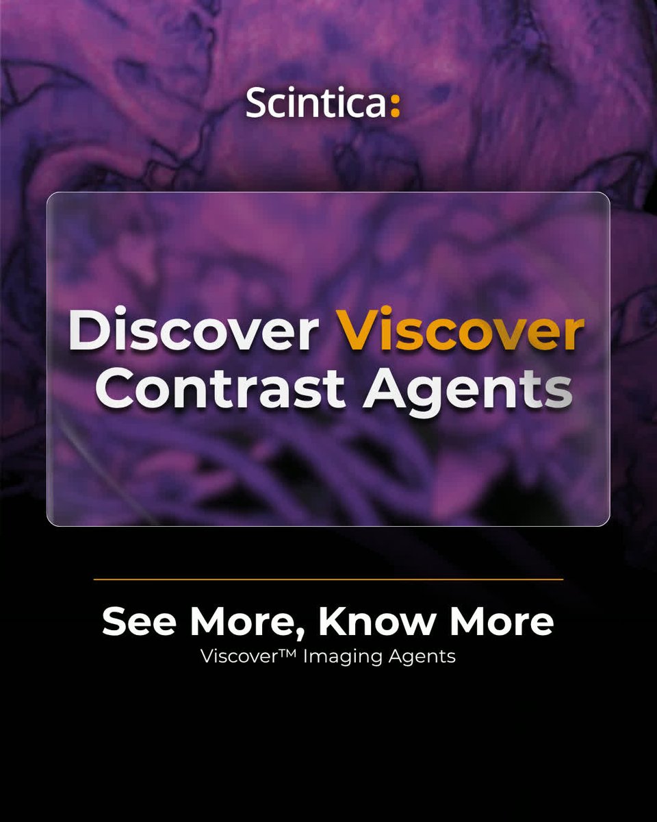 Scintica (@scinticainst) on Twitter photo Small details can change a study's outcome. Viscover™ imaging agents for MRI, CT, Ultrasound & Optical help you capture them with clarity!
Pair with our preclinical catheters for precise delivery. 
🔗Shop Now: bit.ly/45cOUj5 Small details can change a study's outcome. Viscover™ imaging agents for MRI, CT, Ultrasound & Optical help you capture them with clarity!
Pair with our preclinical catheters for precise delivery. 
🔗Shop Now: bit.ly/45cOUj5