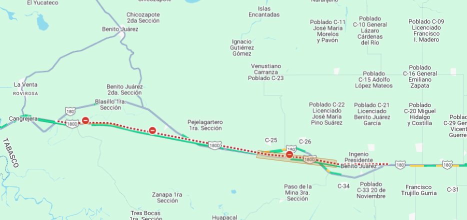 Buen día, nos apoyan con motivo de carga vehicular en km 97 en Carretera Coatzacoalcos - Villahermosa
<a href="/GN_Carreteras/">Guardia Nacional Carreteras</a> <a href="/088_GN/">088_GN</a> <a href="/CAPUFE/">CAPUFE</a>