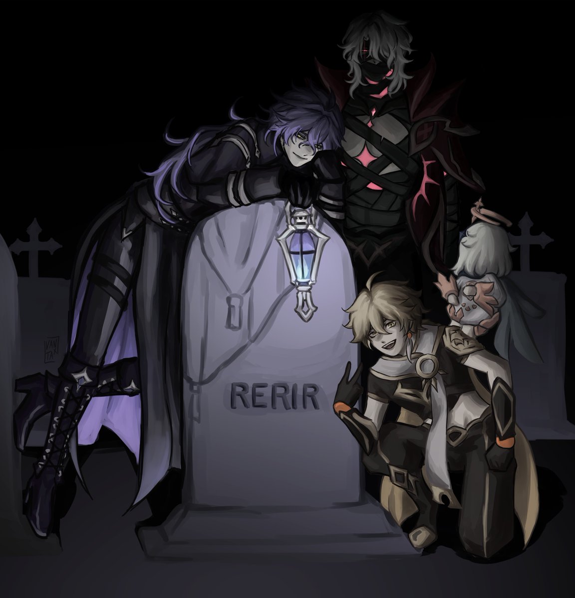 Group photo 📸#GenshinImpact #Rerir #Flins