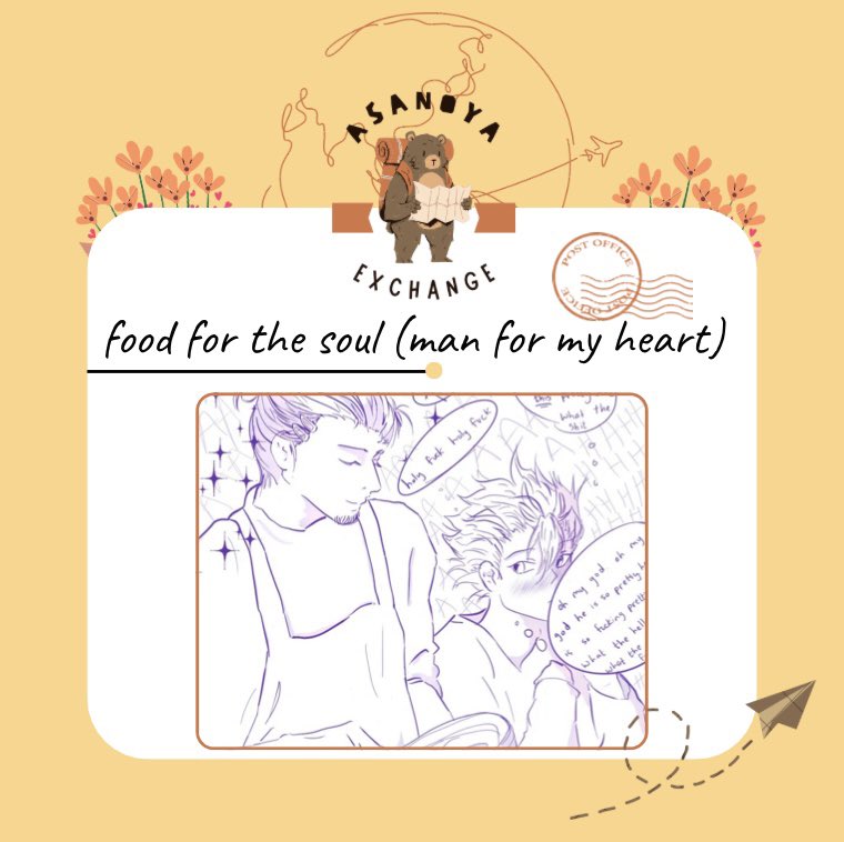 🧸 food for the soul
⚡️ for @/ahrikima on Tumblr
🧸 Rated T
⚡️Art | Baking

archiveofourown.org/works/70906291