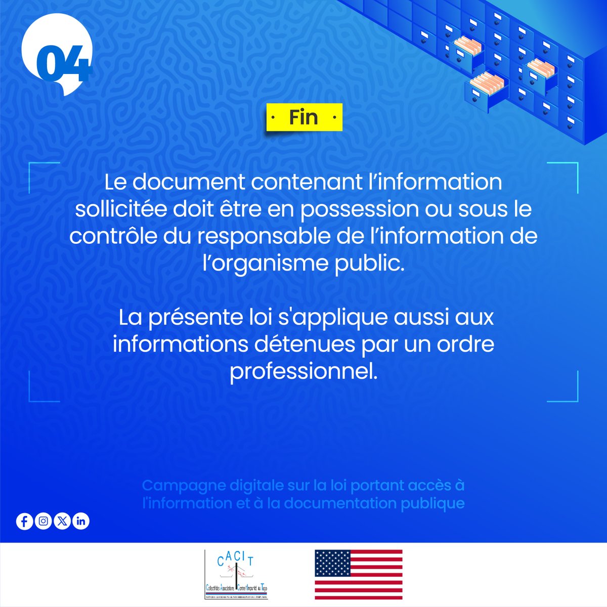 📌Il est important de garantir et de préciser le droit des citoyens à l'accès à l'info et à la documentation publique puis y définir son champ d'application.
Ns vs présentons l'article 1 de la loi 2016-006 portant liberté d'accès à l'information et à la documentation publique.