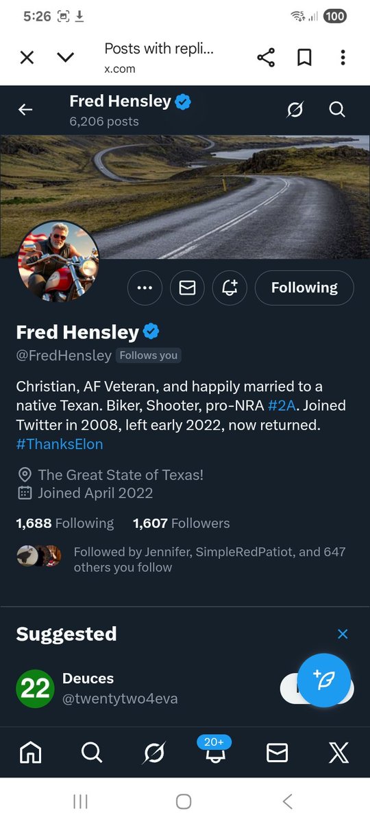 Can we get this USAF veteran some new friends 
<a href="/FredHensley/">Fred Hensley</a> 
F&amp;R
🙏🫶👊💥💯🇺🇸🫡