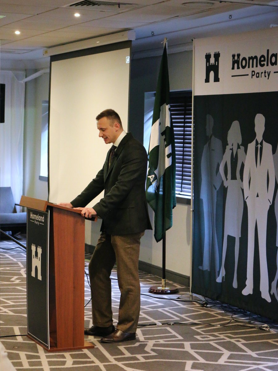 Homeland_Party's tweet image. National Media Officer @AlecCave delivers a speech on our current phase of laying the foundations to ensure our movement's longevity.