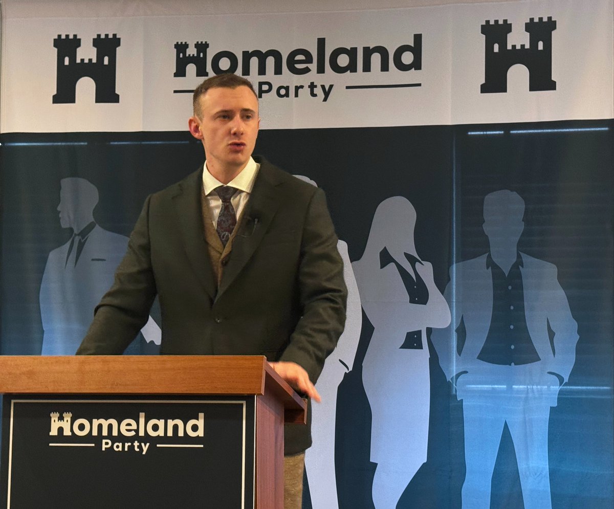 Homeland_Party's tweet image. National Media Officer @AlecCave delivers a speech on our current phase of laying the foundations to ensure our movement's longevity.