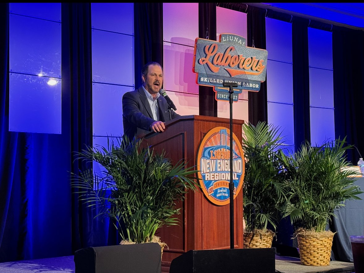 At the <a href="/LIUNANewEngland/">LIUNA! New England Region</a> Regional Conference, Vice President and Regional Manager Donato A. Bianco Jr. reminded us:

“We build power together. We earn respect together. We lead together.”

A proud tradition of action continues — the time to rise is now.

#FeelThePower