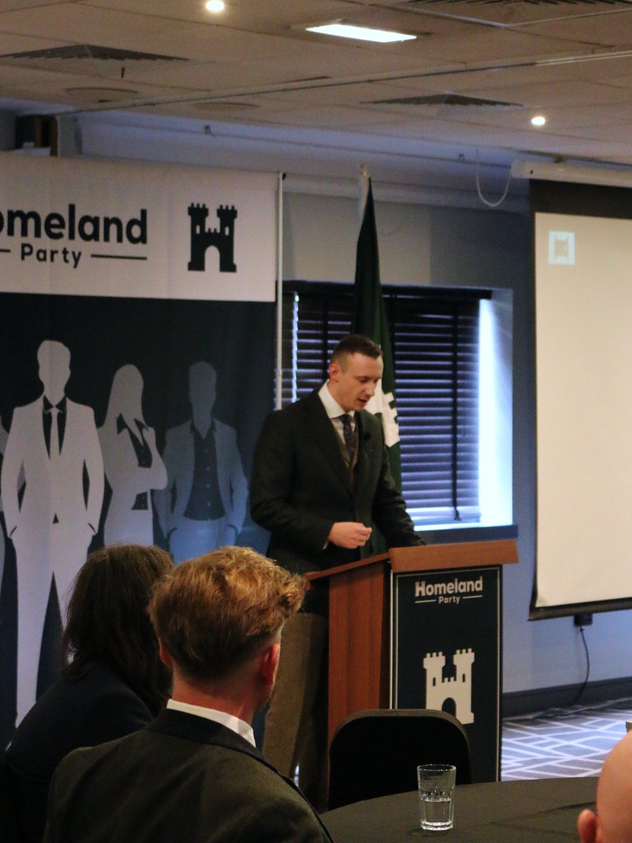 Homeland_Party's tweet image. National Media Officer @AlecCave delivers a speech on our current phase of laying the foundations to ensure our movement's longevity.