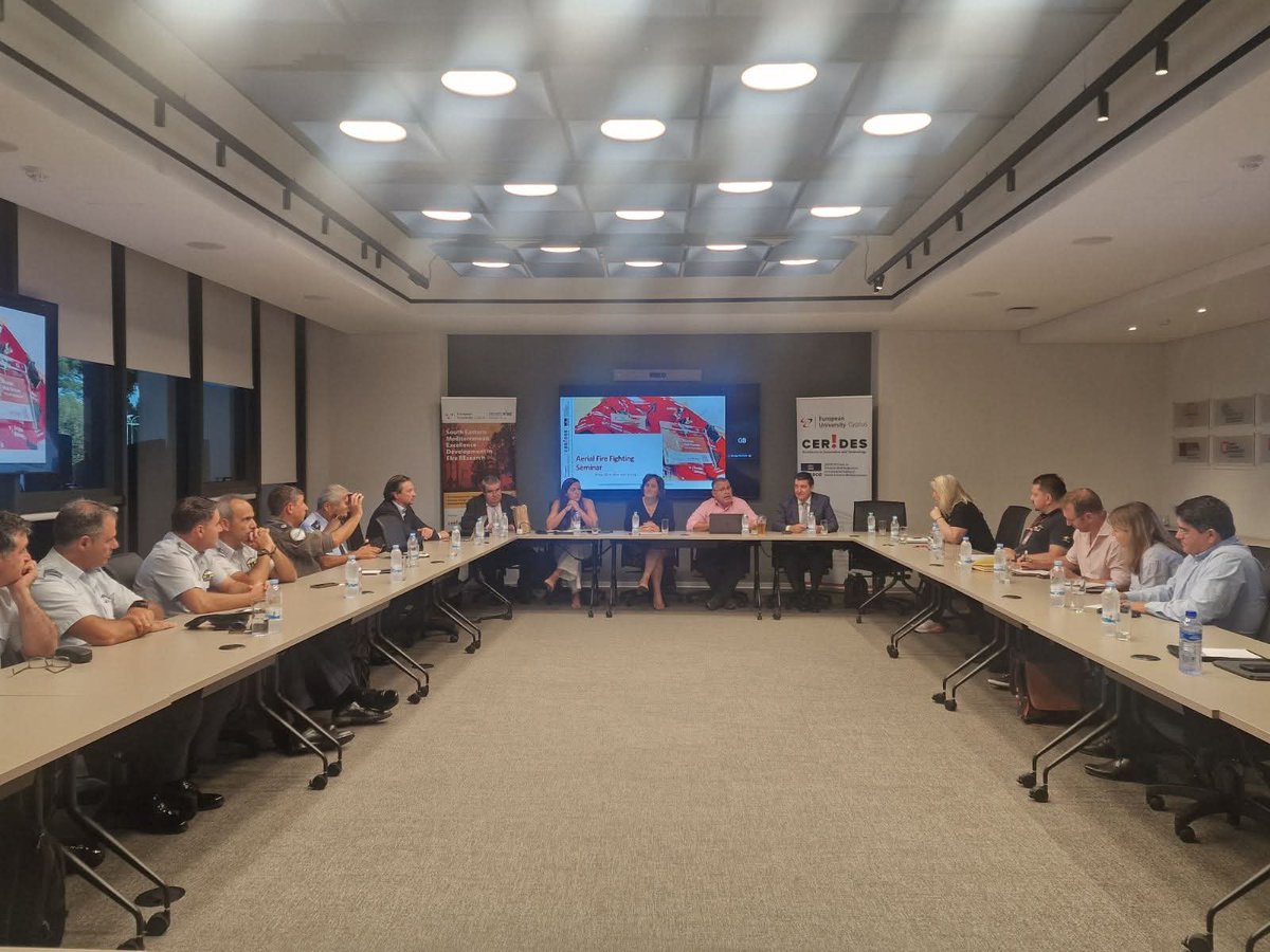 semedfire's tweet photo. π€ Delighted to have co-hosted on 29 September 2025, with our #widening #coordinator @CoE_CERIDES @EuropeanUniCy an #InfoEvent in collaboration with @AirbusHeli & support of @FranceaChypre π«π· .
π₯π³ππ©οΈπ°οΈ
The event focused on #AerialFirefighting.
ππ
https://t.co/6VA16r0hvd https://t.co/LnfuvF8xSq