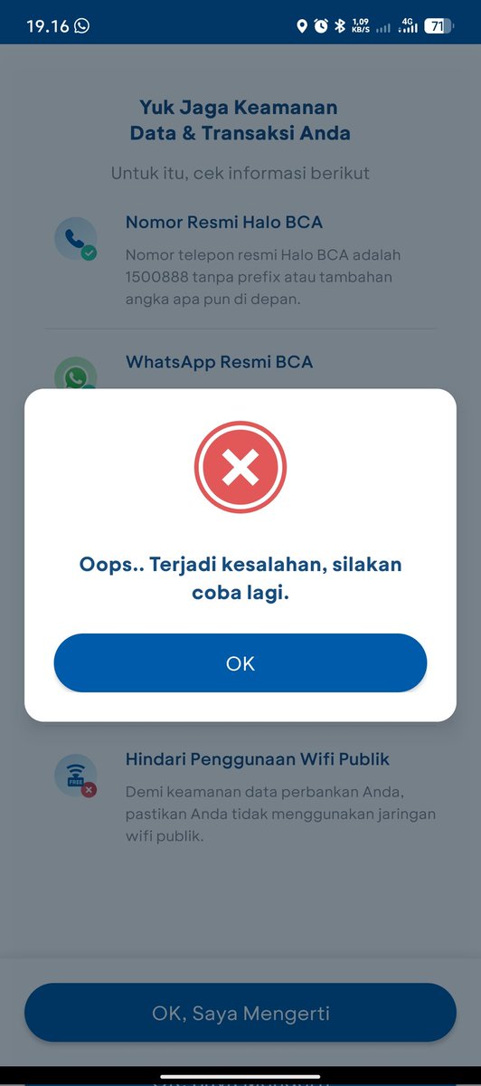 DDNGMWP's tweet photo. @HaloBCA haloBCA juga tdk dapat di akses min https://t.co/vx1IVa1ztV
