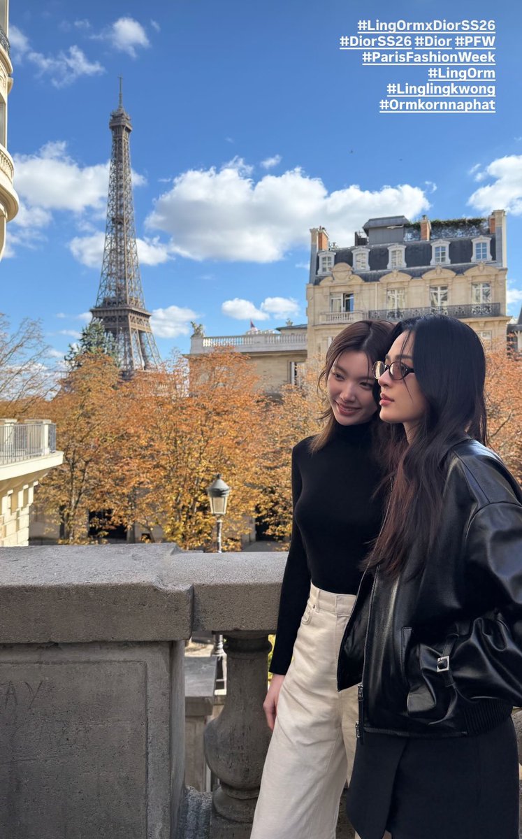 อห ..ทุกคน  กรี๊ดออกมาค่ะ กรี๊ดได้เลยยยยยยย

#Linglingkwong #Ormkornnaphat  
#LingOrm #Dior #DiorSS26  
#ParisFashionWeek #pfw <a href="/Dior/">Dior</a>