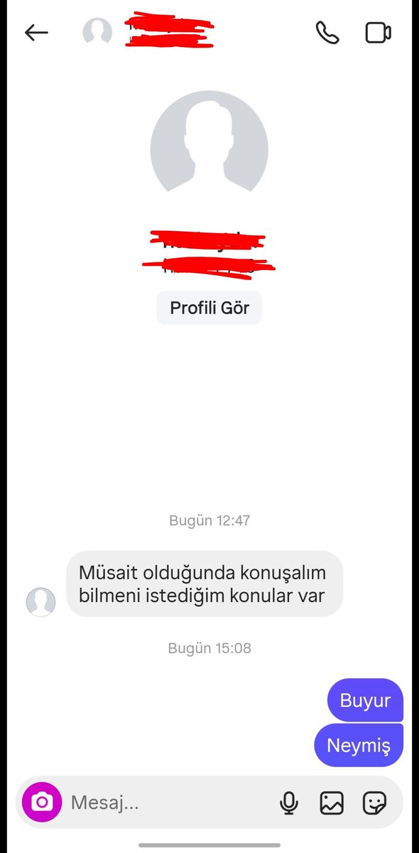 Arkadaşlar böyle şeyler yapmayın ve engellemiş merak içinde kaldım ya😒