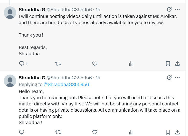 ShraddhaG355956's tweet photo. This is how the Samman Capital team is responding to me. I have sent them a reply, and now they are sending messages privately. I’m not sure why they aren’t addressing this publicly. @RBIsays https://t.co/pa3dXTwuvE