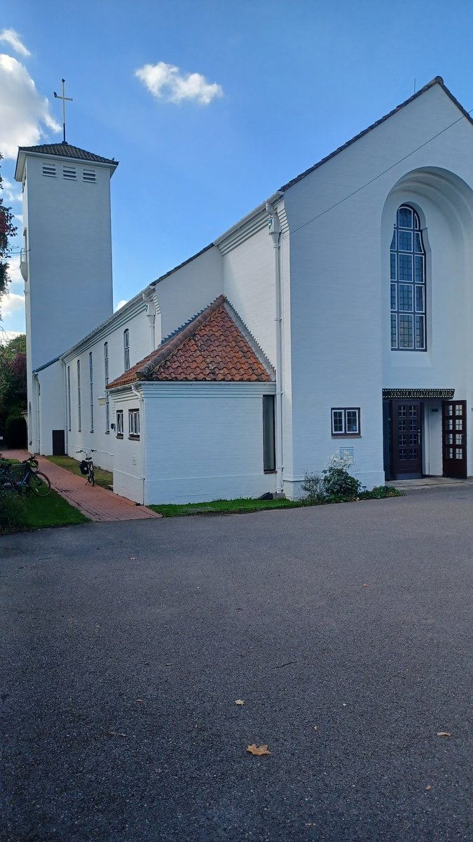 Wonderful to see the White Curch at #WestonGreen all white again   - thanks go to all who made this happen