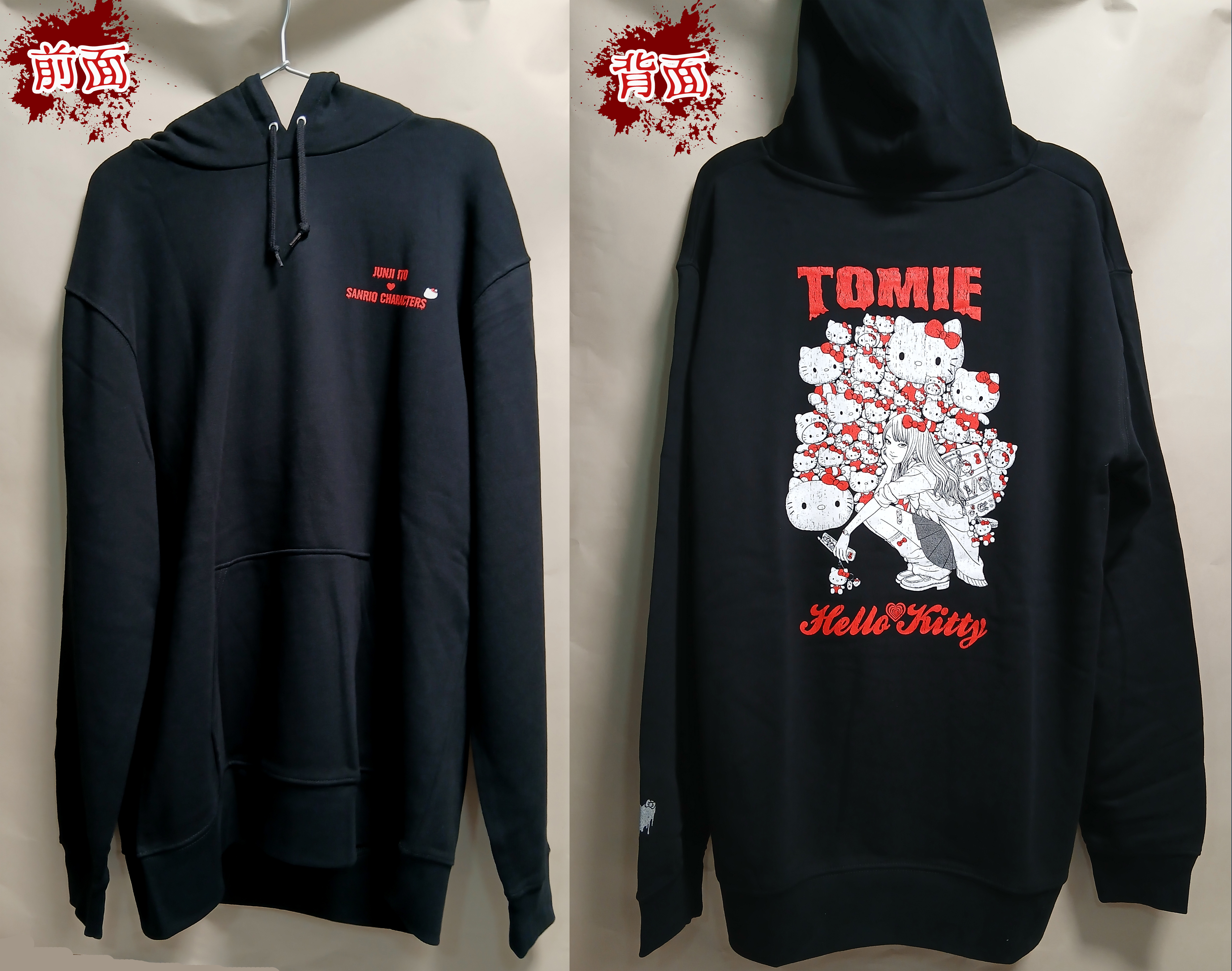 XLサイズ 伊藤潤二 サンリオキャラクターズ ギャル富江 パーカー 伊藤