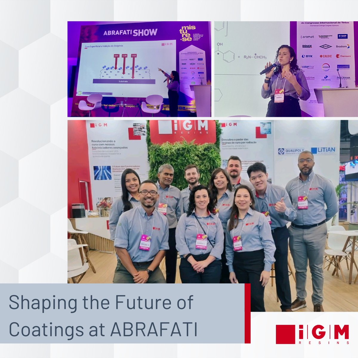 What a week at ABRAFATI 2025 in São Paulo!

Grateful for the connections, insights, and energy that defined these three days.

Let’s keep the momentum going.

igmresins.com/en/contact