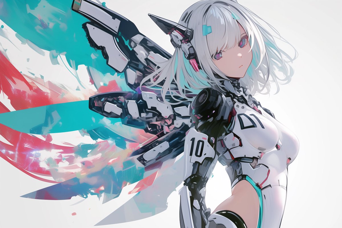 01shiro_illust's tweet image. #AIイラスト #AIart #メカ #彩AiArt 
 
こんばんはーです✨

メカ娘のイラスト...初挑戦してみました！

でもケモ耳要素忘れてました...

(入れるといいおすすめの要素等、ありますか？)