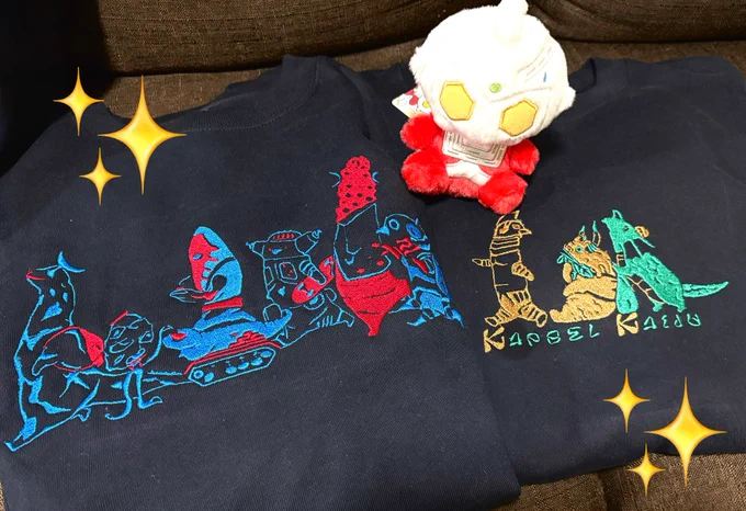 ツブコンにてオーダーした刺繍トレーナーが届きました!とっても可愛い!!! MORO様ありがとうございます! #M78ふわふわが集まるタグ #ふわふわといっしょ