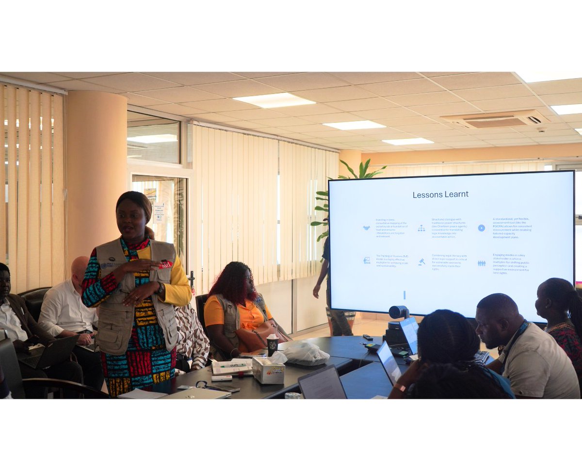 UNSierraLeone's tweet photo. Today, the Ministry of Gender, UN agencies, civil society &amp; women-led orgs convene to assess progress, share lessons &amp; shape the future of Women, Peace &amp; Security programming. Nearly 40% of Sierra Leone’s PBF portfolio supports gender-responsive peacebuilding. 
#WPS #UNPBF https://t.co/bbKoCOkwIp