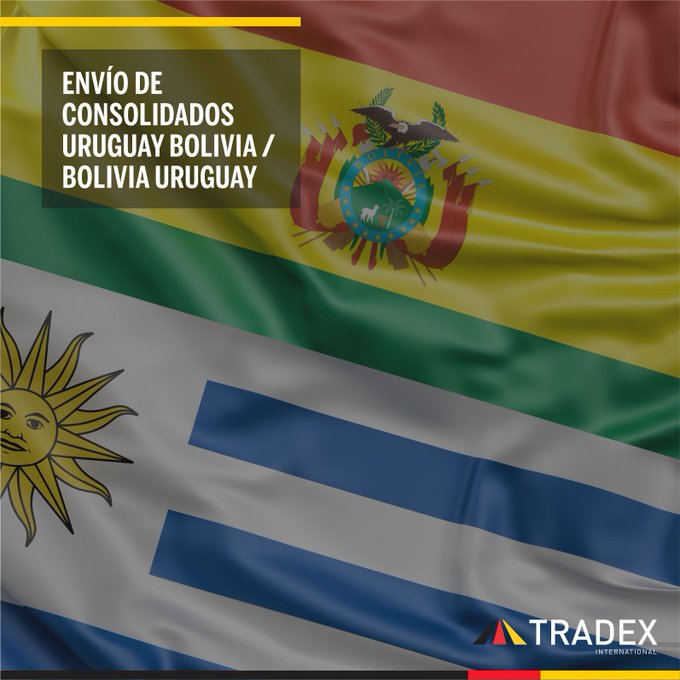 TradexLA's tweet photo. En TRADEX le ofrecemos Transporte terrestre de mercadería consolidada de Bolivia a Uruguay y viceversa, con soluciones a medida y acorde a sus necesidades. Reduzca sus costos, optimice su tiempo, sepa dónde y cómo está su mercadería, reduzca la incertidumbre. https://t.co/oeF0WEP0ln