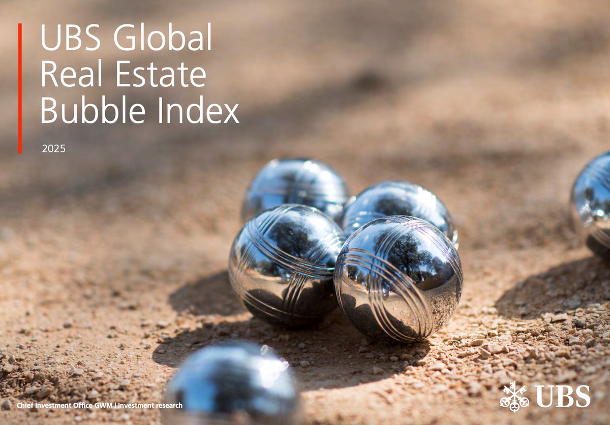 kacper_dxb's tweet photo. UBS just dropped the 2025 Global Real Estate Bubble Index. Dubai prints ‘elevated risk’ (1.09) with +11% real price growth. Does that mean “don’t buy”? ...Not so fast https://t.co/xN2q9EMyfp