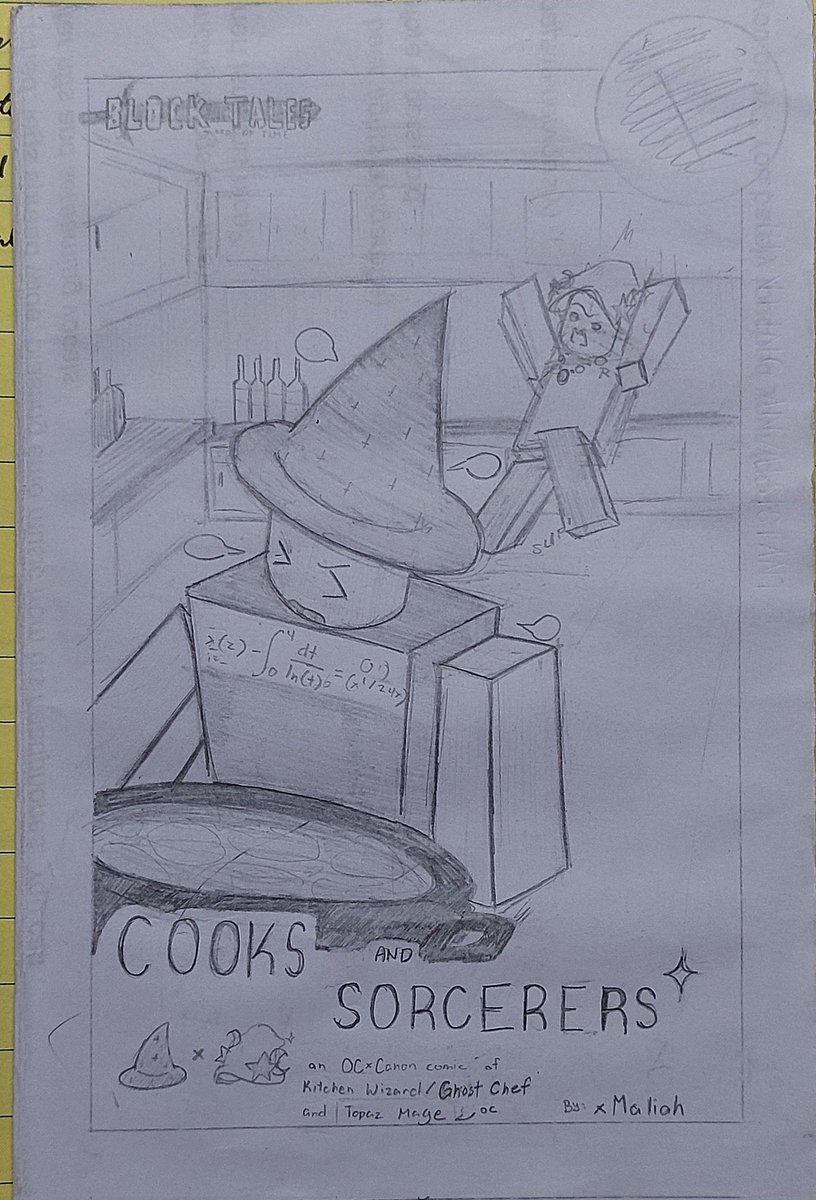 whimsyxmaliah's tweet photo. COOKS AND SORCERERS✨️[PROLOGUE] (1/3)
#robloxart #BlockTales #kitchenwizard #ghostchef #OC #OCxCanon https://t.co/MofEzpXKWg