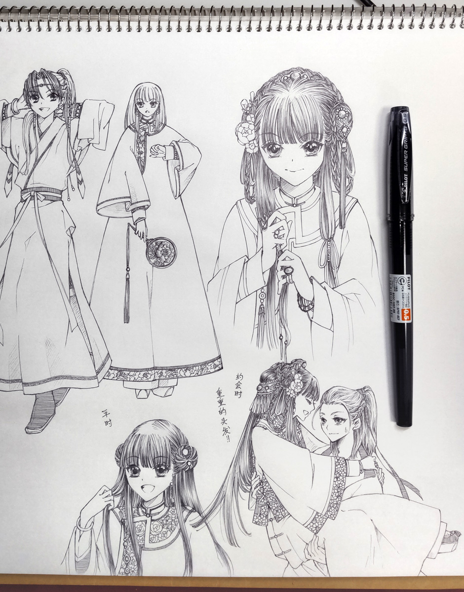 #今月描いた絵を晒そう
落描きしかしてない！！🤣
でも、描いててえらい！！😆