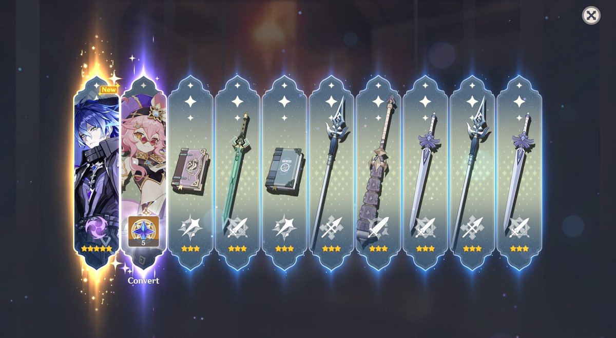 kmisayato's tweet image. c0r1 #obtained 🙂‍↕️ unfortunately did lose on weapon banner and got my 2nd aqua 😭 but i’m just glad i had enough pulls to get the guaranteed &amp;lt;/3 i’m also 50 pity into his c1 !!!!! i Will be getting it before his banner ends or i kms