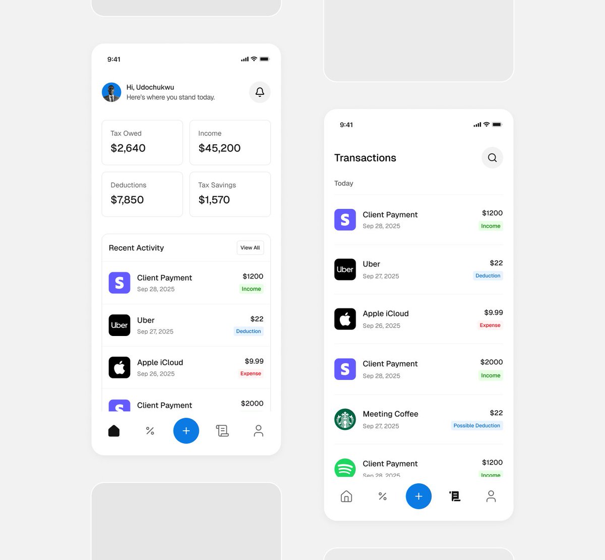 Day 16

Designing a concept tax app. 
It connects to your payments apps and tracks your expenses in other to calculate your taxes according to your country's tax laws.