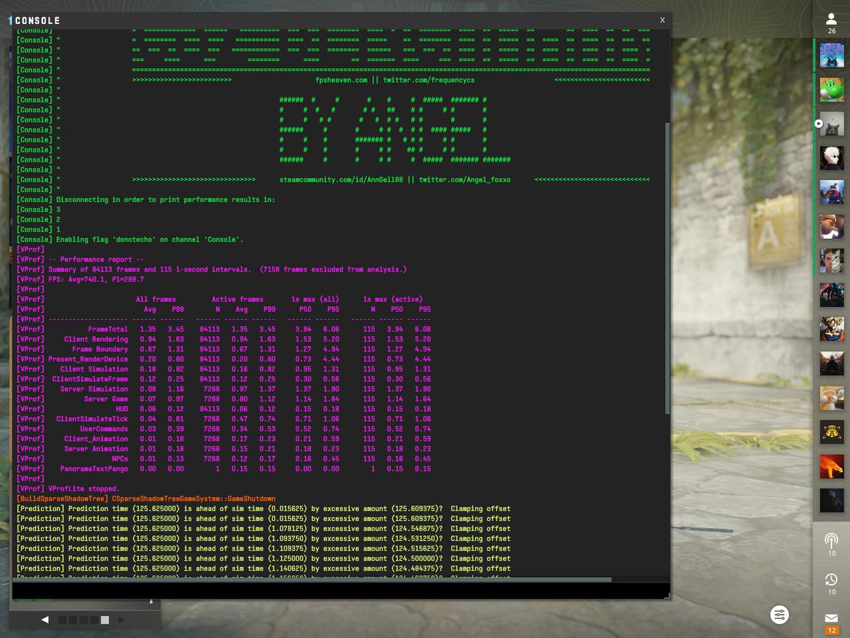 KANDycsgo's tweet image. Update la voici !

AMD Ryzen 7 7800X3D
RTX 3060Ti Founder Edition
32GB6400 CL32

Résultat bench avec l&apos;anti cheat FACEIT
AVG FPS : 740.1 P1 : 289.7

#tweaks #optimisation #optimization #nvidia #CS2 #aquarium #boitier #pc #AMD #7800X3D