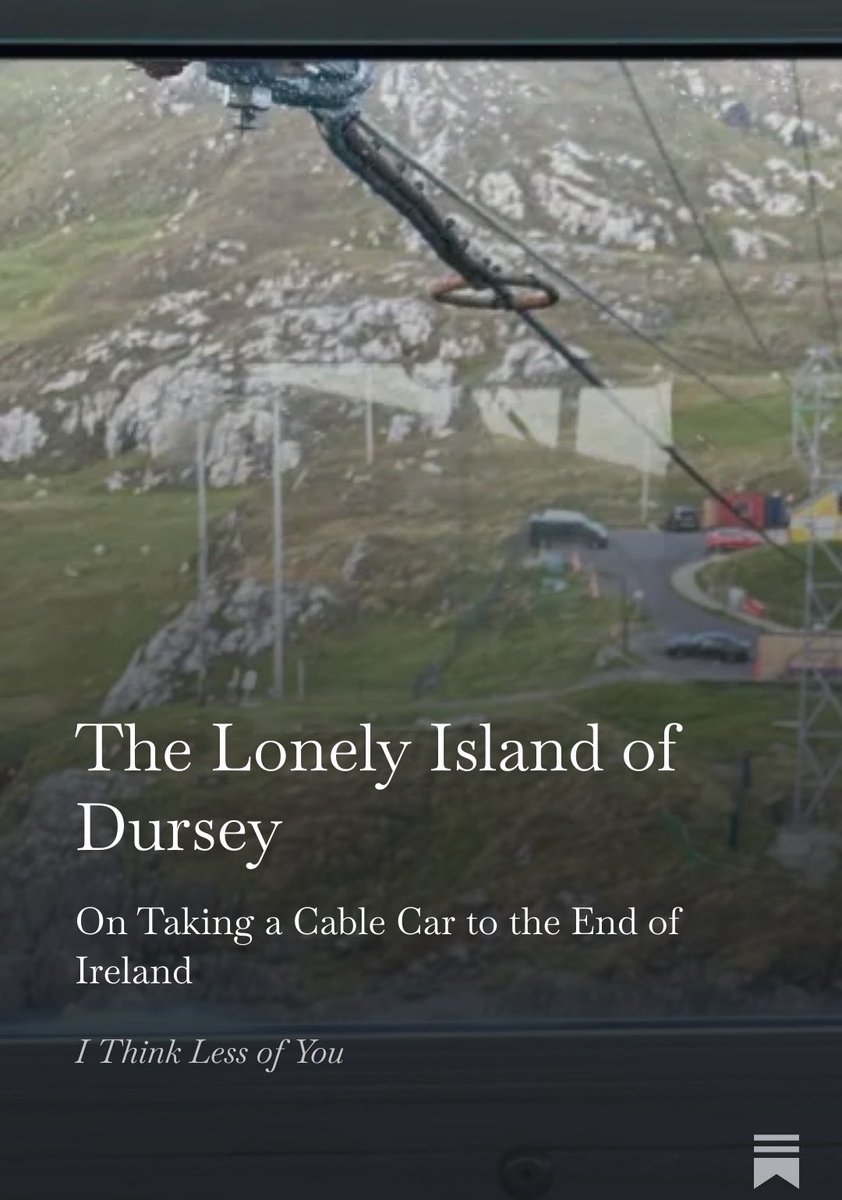 Wrote about the Dursey Island Cable Car in County Cork, Ireland. Something for you to read over your morning coffee if you’d like. Link follows