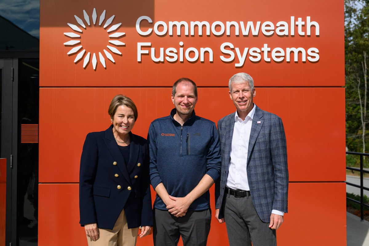 CFS_energy's tweet photo. It’s a great moment to celebrate milestones at CFS — in more ways than one.

Today we announced we’re done manufacturing one of our key magnets and putting it through a rigorous, month-long battery of performance tests — which it passed. That achievement unlocked a payment from @ENERGY’s Milestone Based Fusion Development Program, an important fusion energy industry catalyst, after DOE’s panel of experts validated our results.

Marking the occasion on Monday, @SecretaryWright and @MassGovernor Maura Healey visited our headquarters to see how we test our magnets and discuss how we’re working to bring fusion energy to the electricity grid, at scale, as fast as possible.

Here’s the background for this bipartisan visit.

Our high-temperature superconducting magnets are a key breakthrough that’ll let us make fusion machines to be more compact than was previously possible. That includes both SPARC tokamak that we’re building at our headquarters in Devens, Massachusetts, and the ARC power plant we’re planning to put on the grid in Chesterfield County, Virginia.

DOE’s Milestone program provides important independent validation that our magnet technology is up to scratch — in this case a production version of a D-shaped toroidal field (TF) magnet that’s destined to confine and control SPARC’s superhot fusion fuel. We tested the magnet with high current and magnetic fields under conditions that mimic SPARC’s operational modes.

The Milestone program is an important tool to accelerate the commercial fusion energy industry’s progress. It validates participating companies’ general fusion approach and their specific technological milestones, providing useful assurance to investors and other stakeholders. And it does so with minimal risk to taxpayers, since the government pays pre-agreed awards for pre-agreed milestones only when the companies are successful.

#FusionEnergy #SPARC #PowerMoves