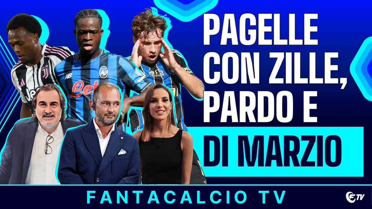 Alfredo De Vuono (@alfredodevuono) on Twitter photo 👀#Fantacalcio, 20 nomi che salgono e 20 che scendono 
🚑Thuram, Bremer
🎙 <a href="/PIERPARDO/">Pierluigi Pardo</a> <a href="/fedezille/">Federica Zille</a> <a href="/DiMarzio/">Gianluca Di Marzio</a> <a href="/DaRonz82/">Dario Ronzulli</a> <a href="/CarmineCassandr/">Carmine Cassandra</a> 
Alle 15:00 su <a href="/Fantacalcio/">Fantacalcio</a> TV 
📺 twitch.tv/fantacalcio
📺 youtube.com/@Fantacalcioit…
Alle 17:00 su Radio TV <a href="/SerieA/">Lega Serie A</a>
📺legaseriea.it/it/radiotv 👀#Fantacalcio, 20 nomi che salgono e 20 che scendono 
🚑Thuram, Bremer
🎙 <a href="/PIERPARDO/">Pierluigi Pardo</a> <a href="/fedezille/">Federica Zille</a> <a href="/DiMarzio/">Gianluca Di Marzio</a> <a href="/DaRonz82/">Dario Ronzulli</a> <a href="/CarmineCassandr/">Carmine Cassandra</a> 
Alle 15:00 su <a href="/Fantacalcio/">Fantacalcio</a> TV 
📺 twitch.tv/fantacalcio
📺 youtube.com/@Fantacalcioit…
Alle 17:00 su Radio TV <a href="/SerieA/">Lega Serie A</a>
📺legaseriea.it/it/radiotv