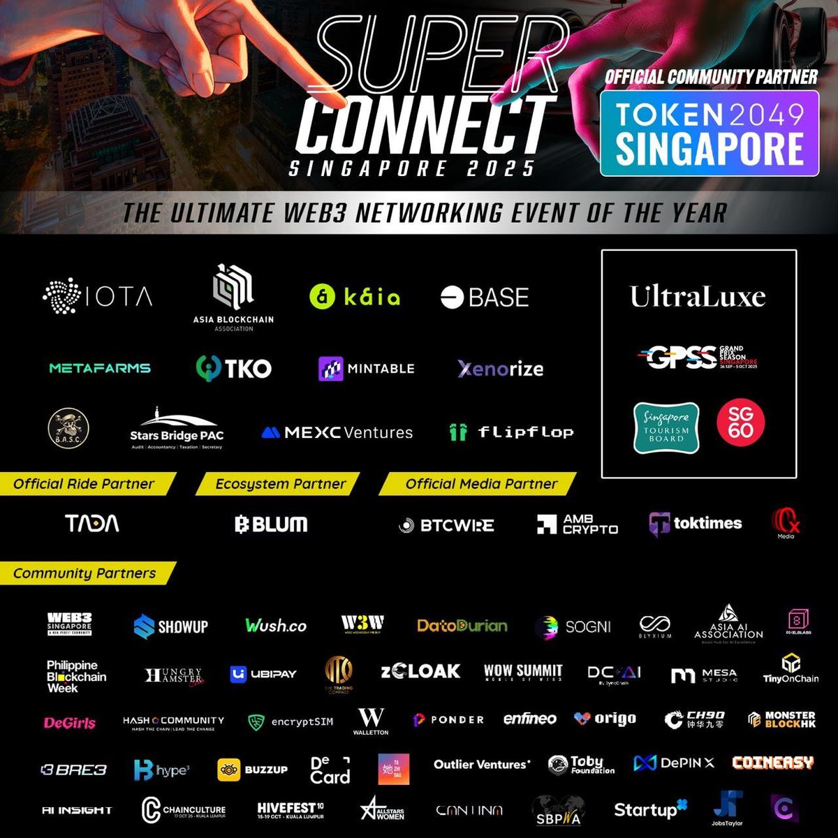 Uty ✨ (@uty_praiz) on Twitter photo GM CT
We’re taking <a href="/flipfloplaunch/">flipflopGlobal</a> global next stop Singapore 🇸🇬 at <a href="/SuperConnectxyz/">SuperConnect Global</a> SG 2025!
Exclusive merch, fun challenges, & juicy prize pools lined up.
Let’s know the details 👇 GM CT
We’re taking <a href="/flipfloplaunch/">flipflopGlobal</a> global next stop Singapore 🇸🇬 at <a href="/SuperConnectxyz/">SuperConnect Global</a> SG 2025!
Exclusive merch, fun challenges, & juicy prize pools lined up.
Let’s know the details 👇